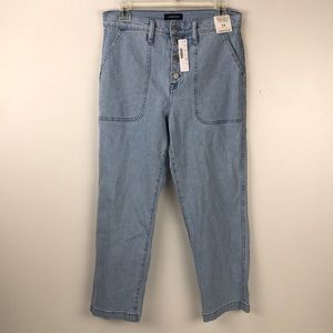 NWOT J. Crew Straight Leg Cropped Jeans Size 29